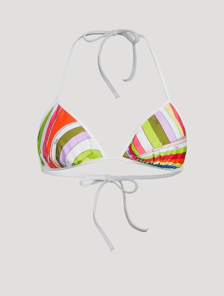 Triangle Bikini Top Iride Print