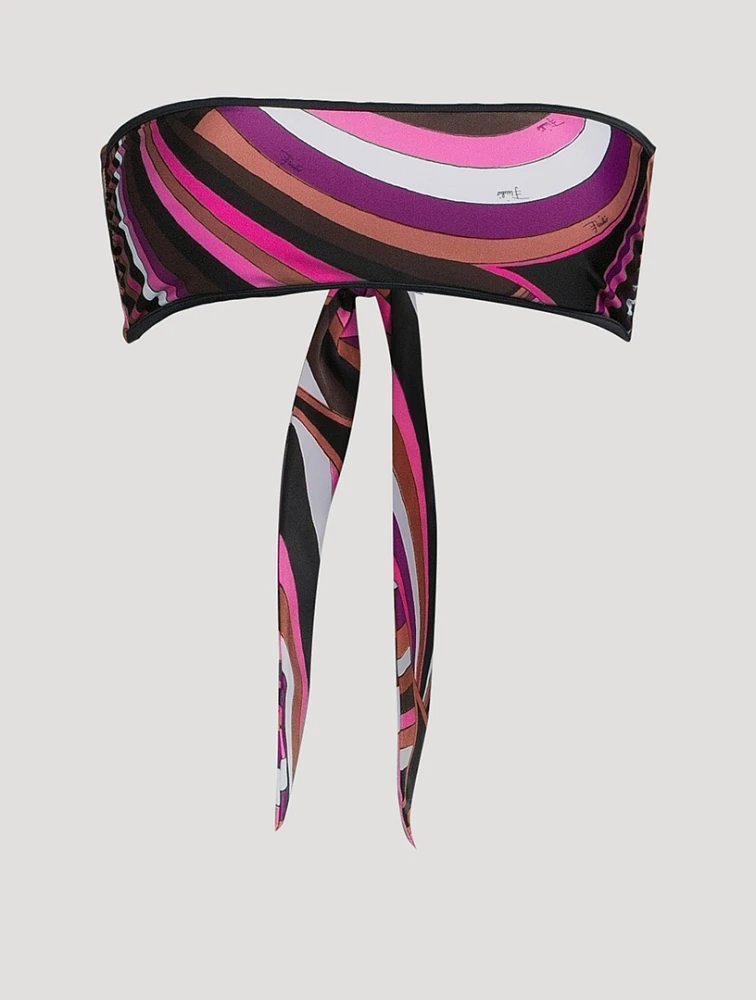 Bandeau Bikini Top Iride Print