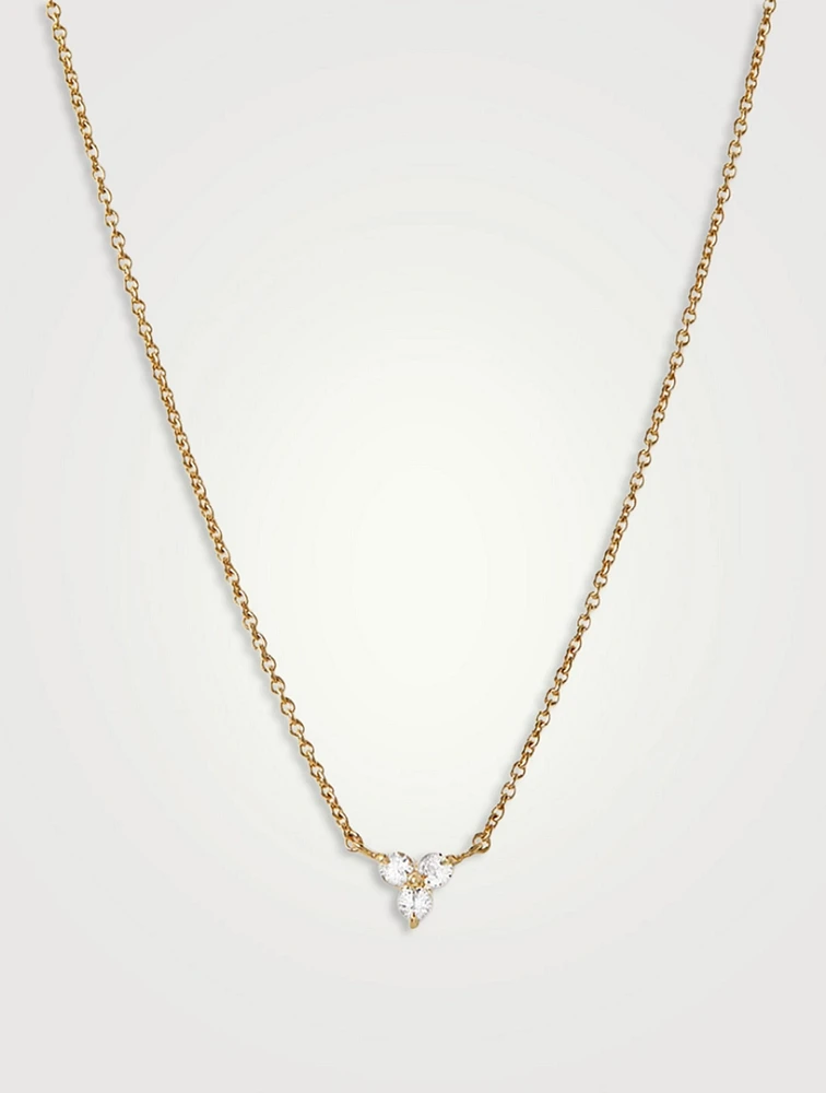 Lotus White Sapphire Necklace
