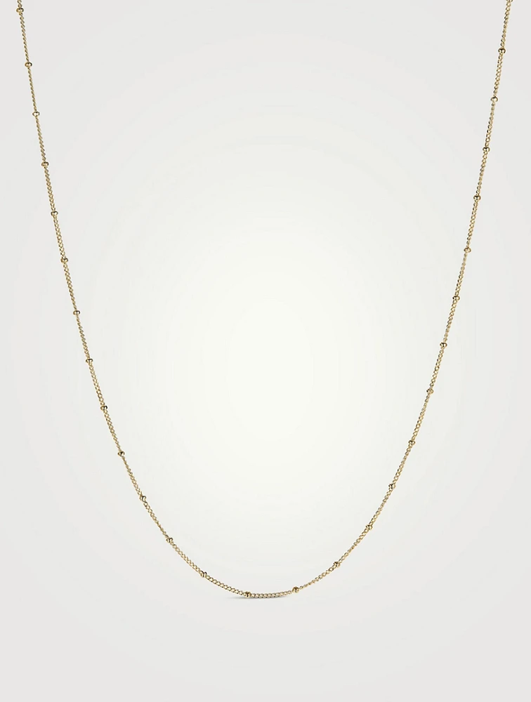 14K Gold Spheres Chain Necklace