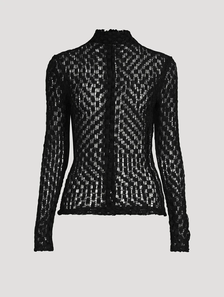Lace Turtleneck