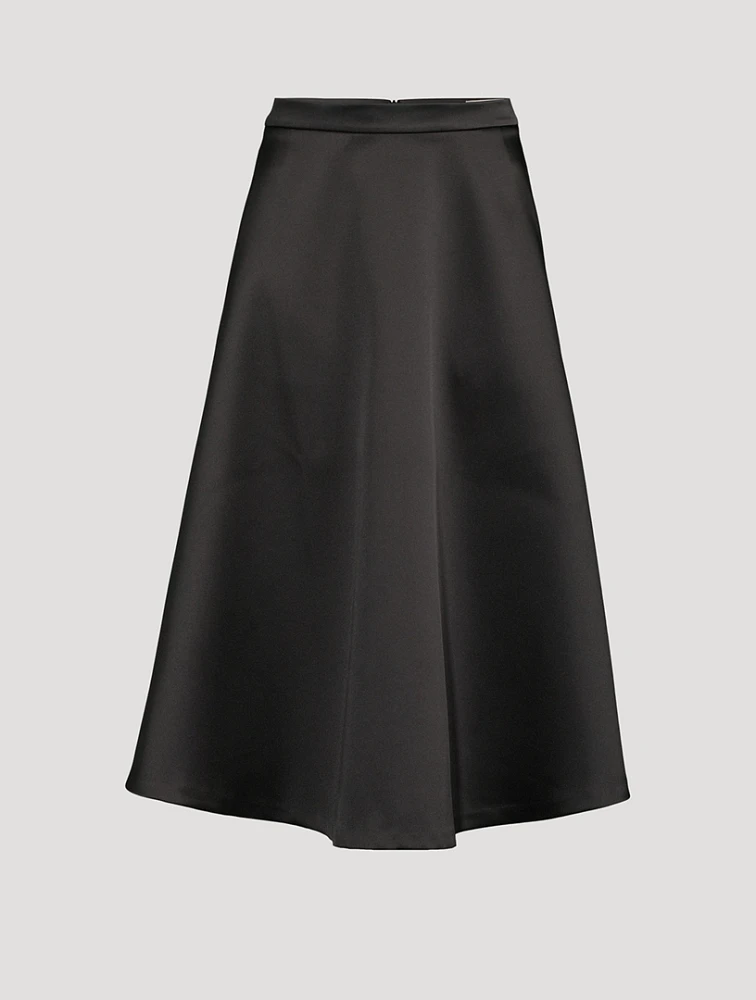 Satin Midi Skirt