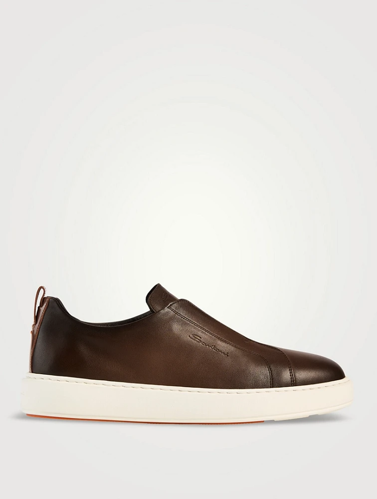 Victory Leather Slip-On Sneakers