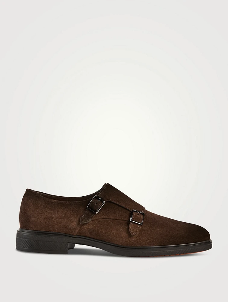 Easy Suede Monk Strap Shoes