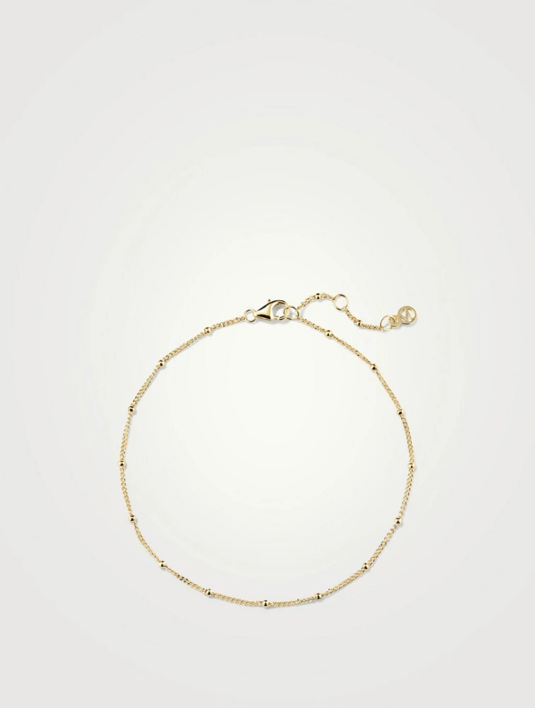14K Gold Spheres Chain Bracelet