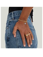14K Gold Rolo Chain Charm Bracelet