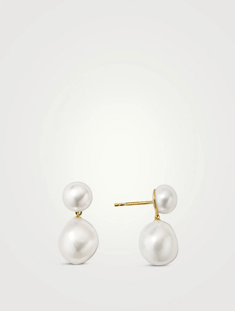 Bold Pearl Drop Earrings