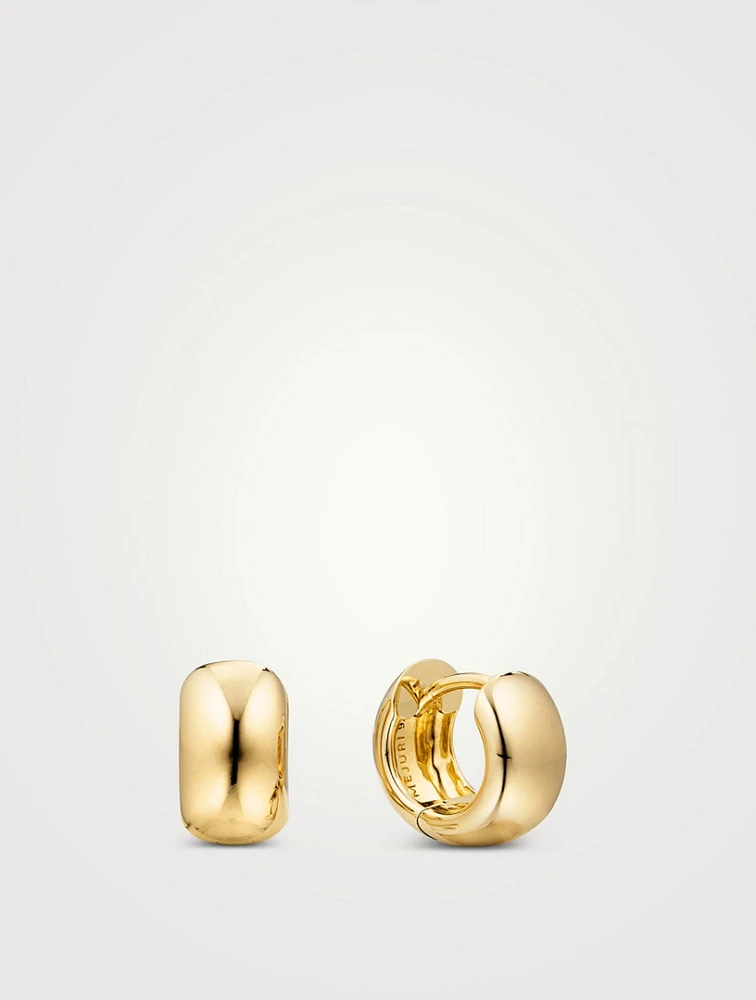 Chunky Huggie Hoop Earrings