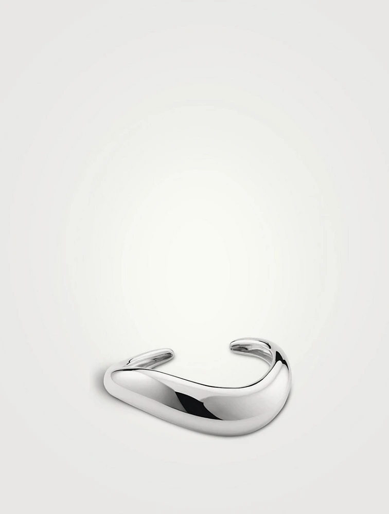 Silver Dôme Figure Cuff Bracelet