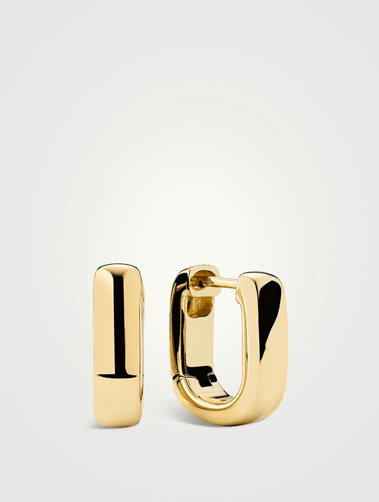 Medium Chunky U Hoop Earrings