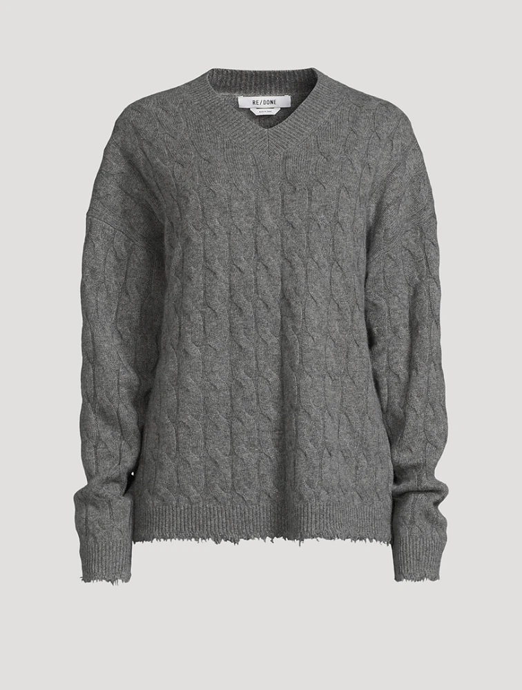 Cable-Knit Cashmere Sweater