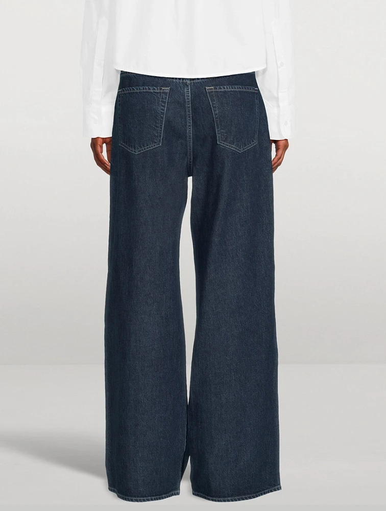 Petra Pleated Wide-Leg Jeans