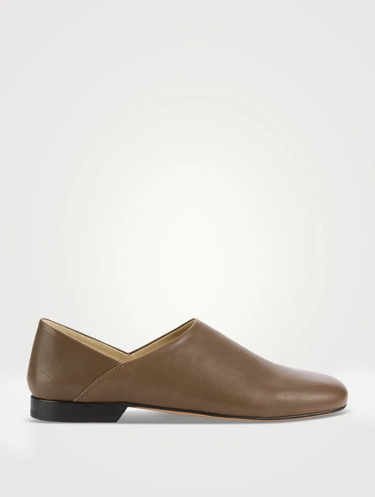Slippers Leather Flats