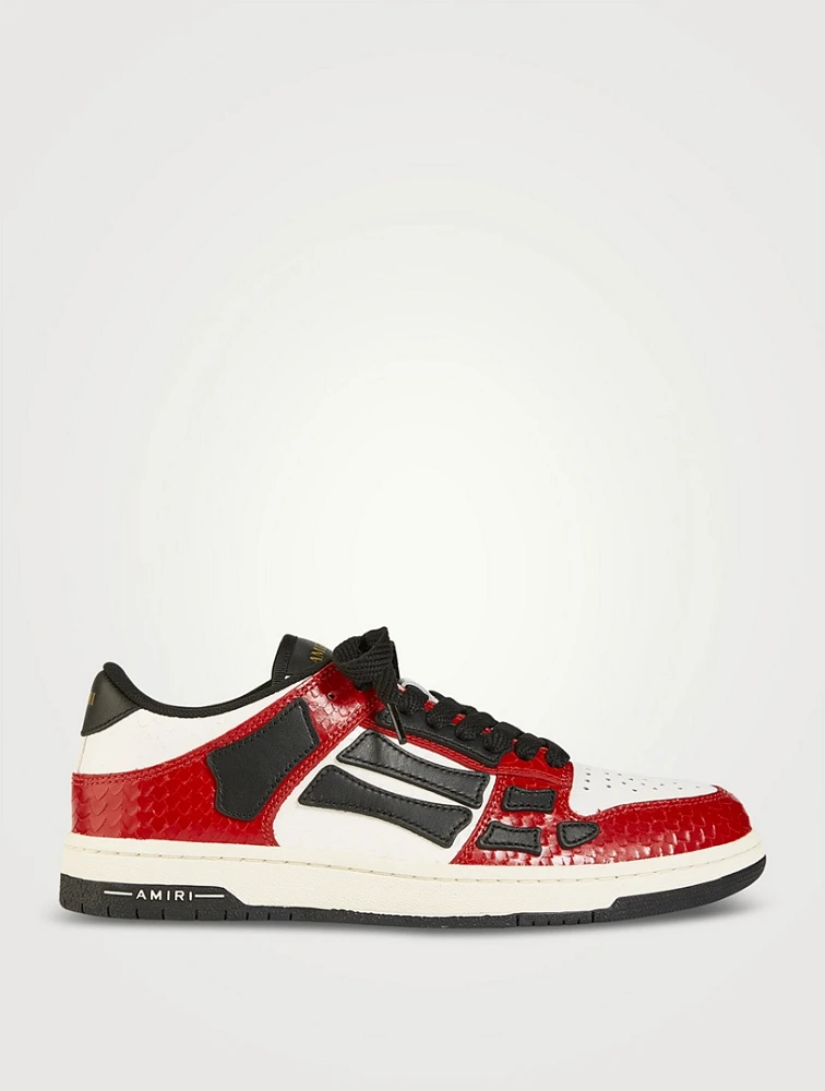 Lunar New Year Snake Skel Top Leather Sneakers