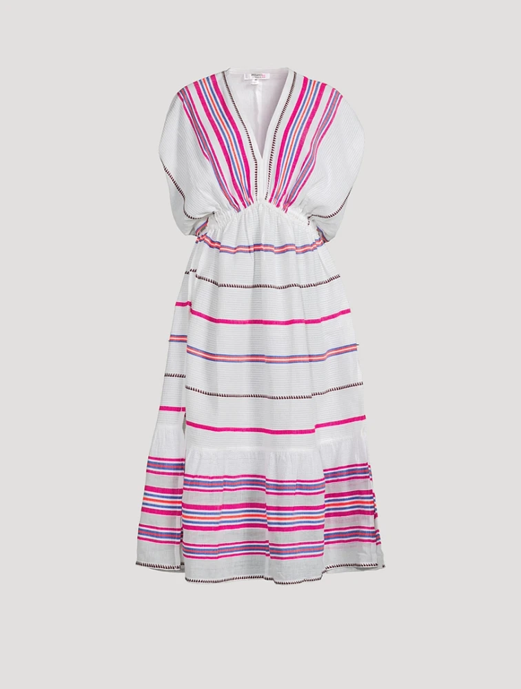 Leila Dress Stripe Print