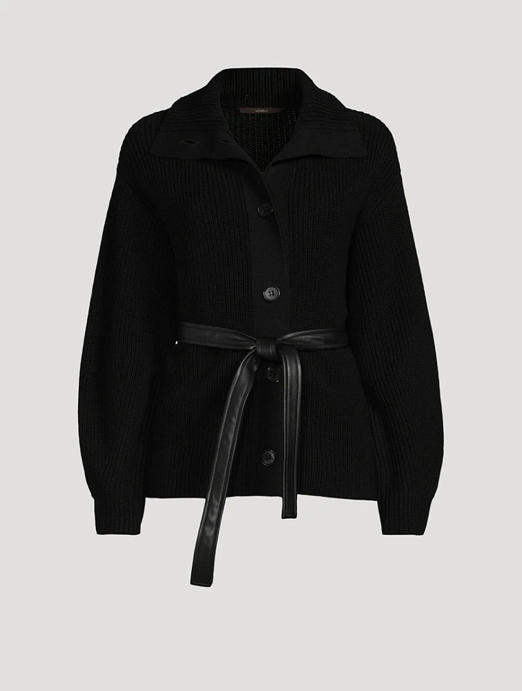 Belted Wool Cardigan
