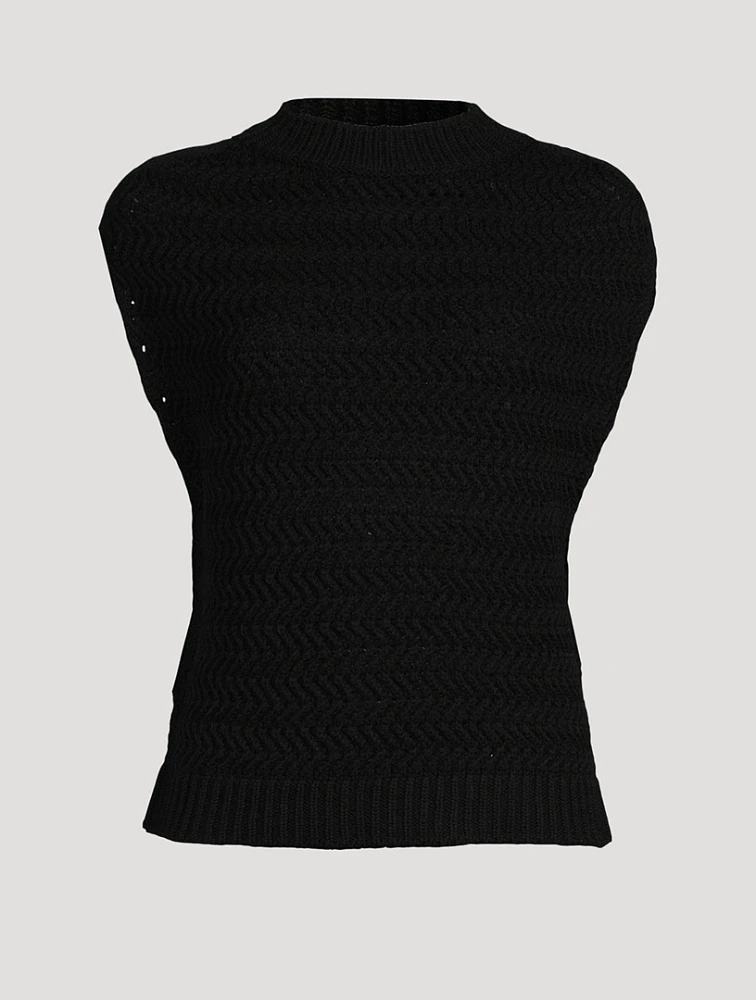 Wool Cashmere Sweater Vest
