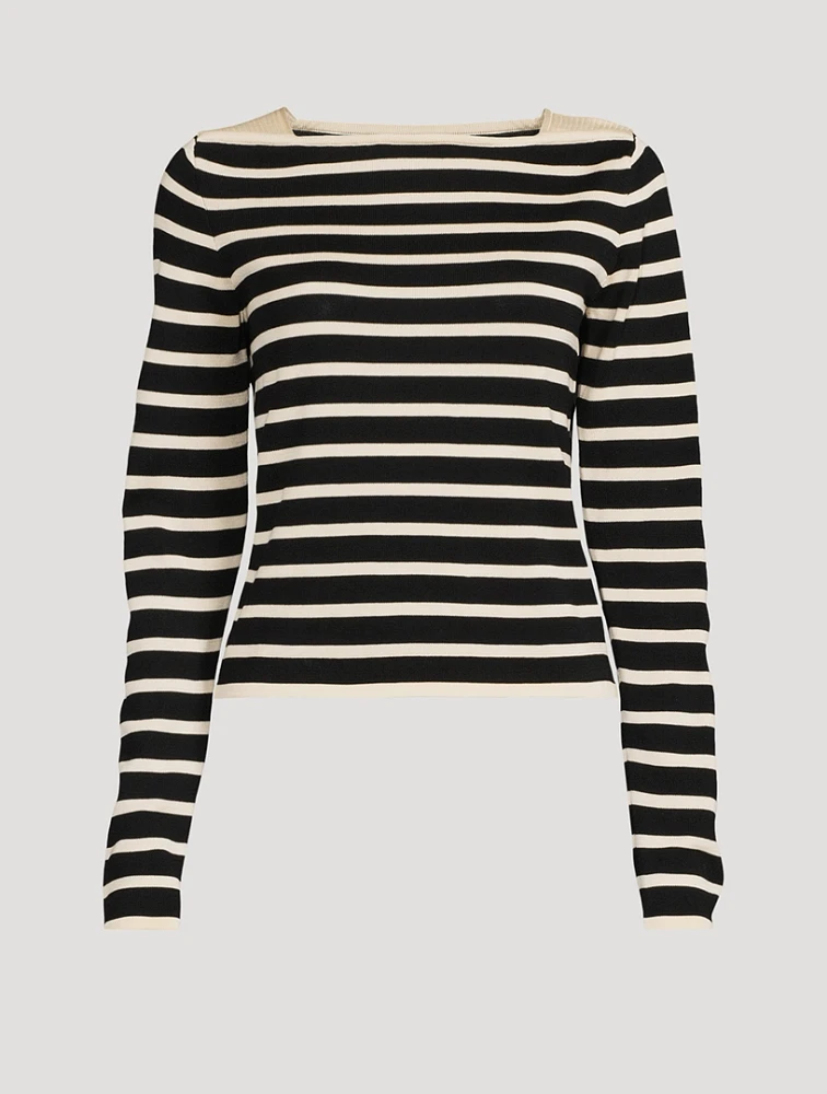 Stripe Jacquard Sweater