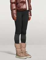 Gravita Quilted Nylon And Leather Puffer Boots