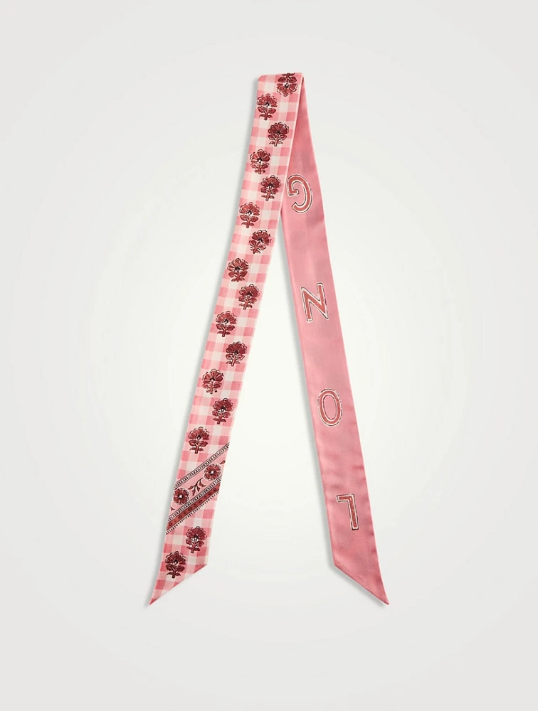 L'Escapade Bucolique Silk Bandeau Scarf