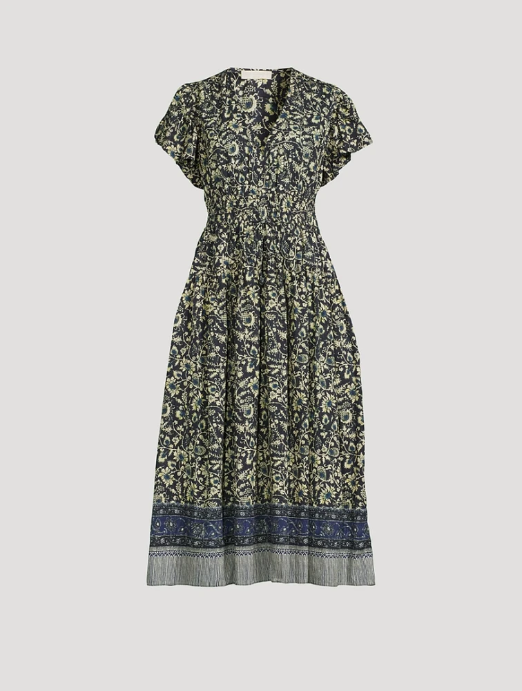 Lyria Midi Dress Floral Print