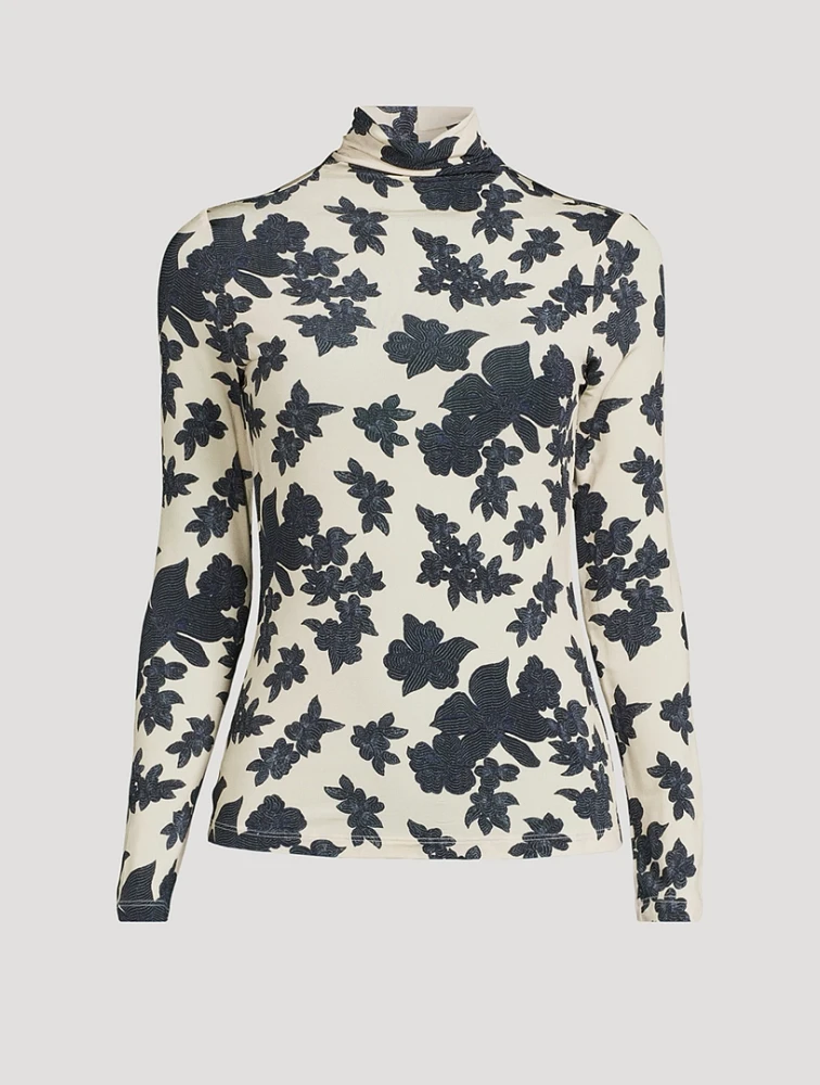 Aurelia Turtleneck Floral Print