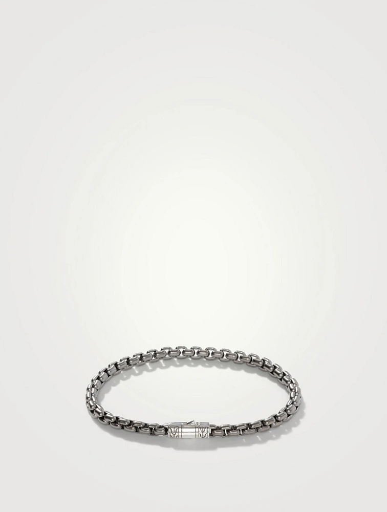 4.8mm Sterling Silver Box Chain Bracelet