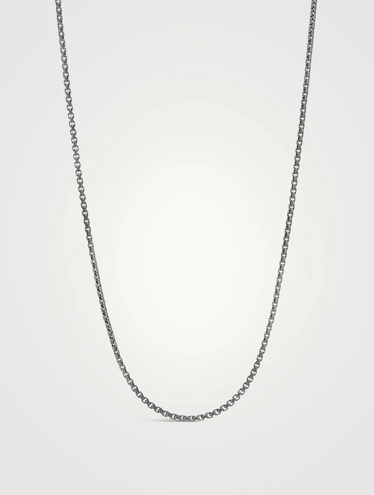 2mm Silver Box Chain Necklace