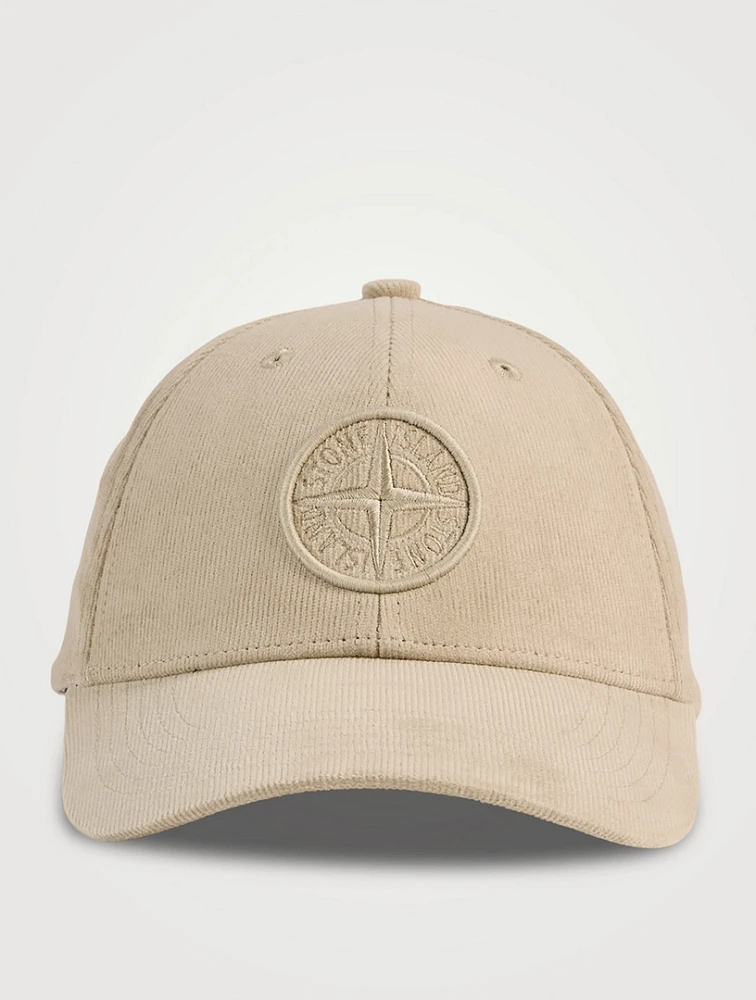 Micro-Corduroy Logo Baseball Cap