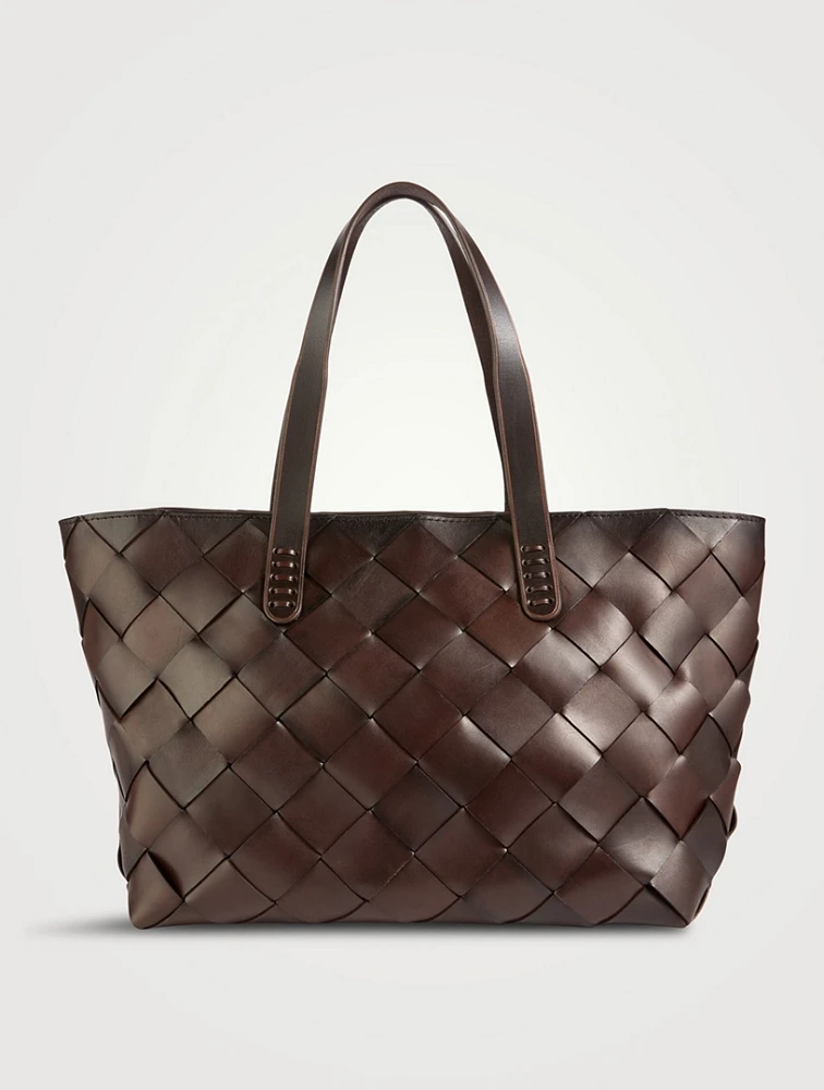 Crossover Leather Tote Bag