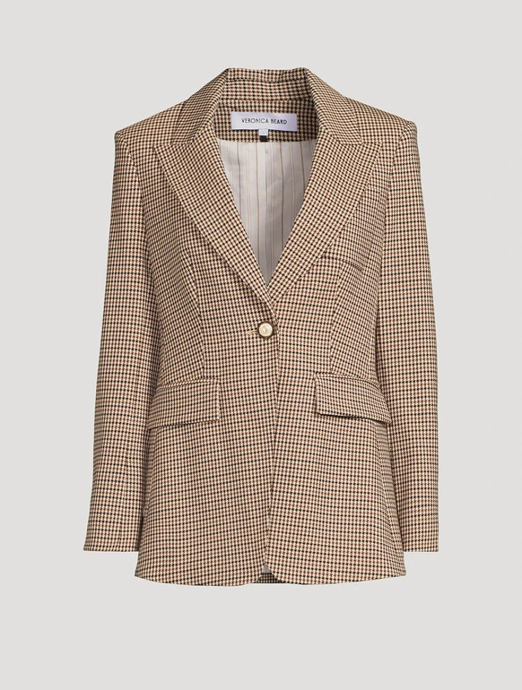 Livvy Dickey Jacket Houndstooth Print