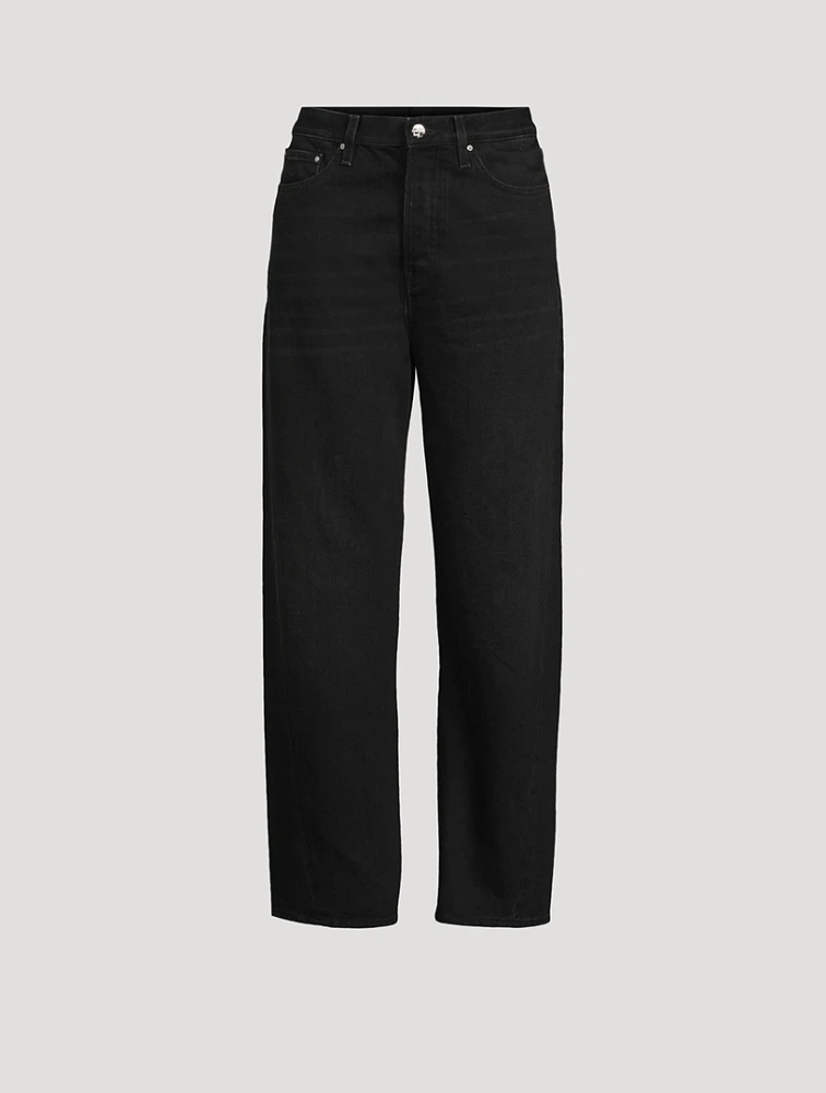 Twisted Seam Straight Jeans