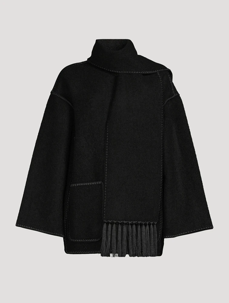 Embroidered Scarf Jacket