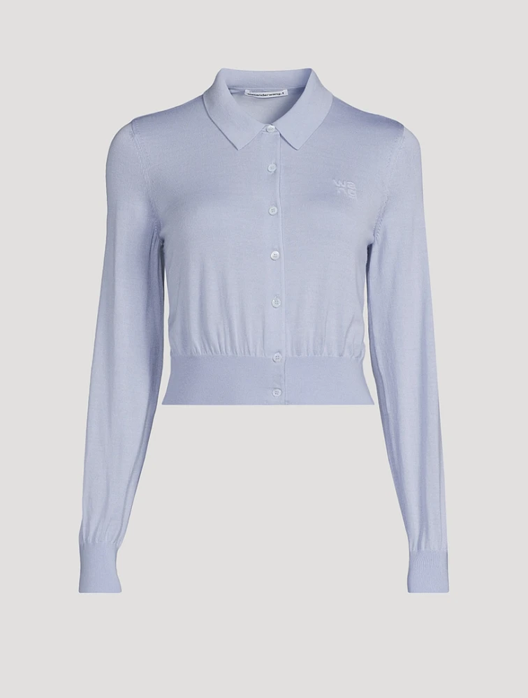 Wool Polo Cardigan