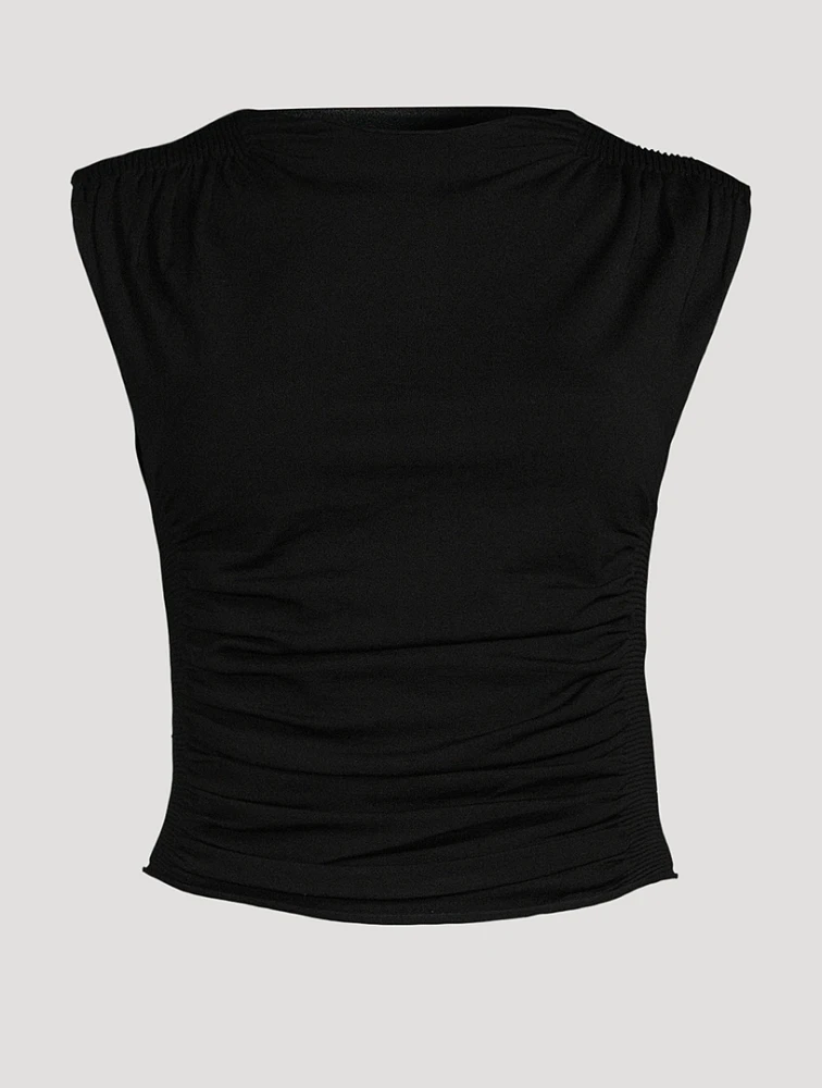 Ruched Jersey Top