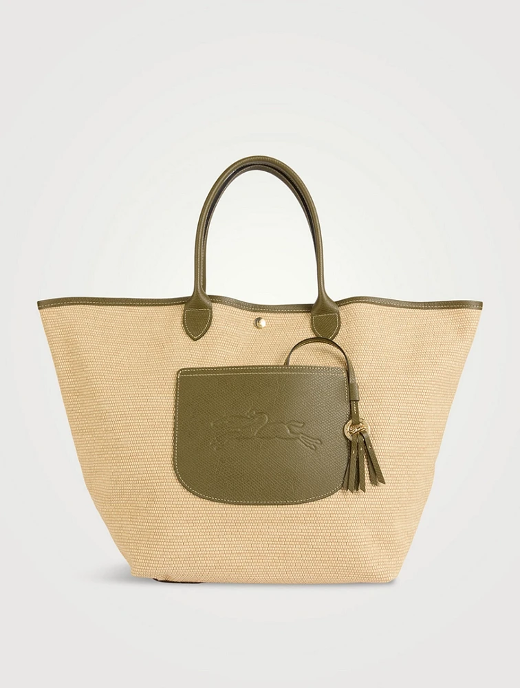 Large Le Pliage Collection Basket Bag
