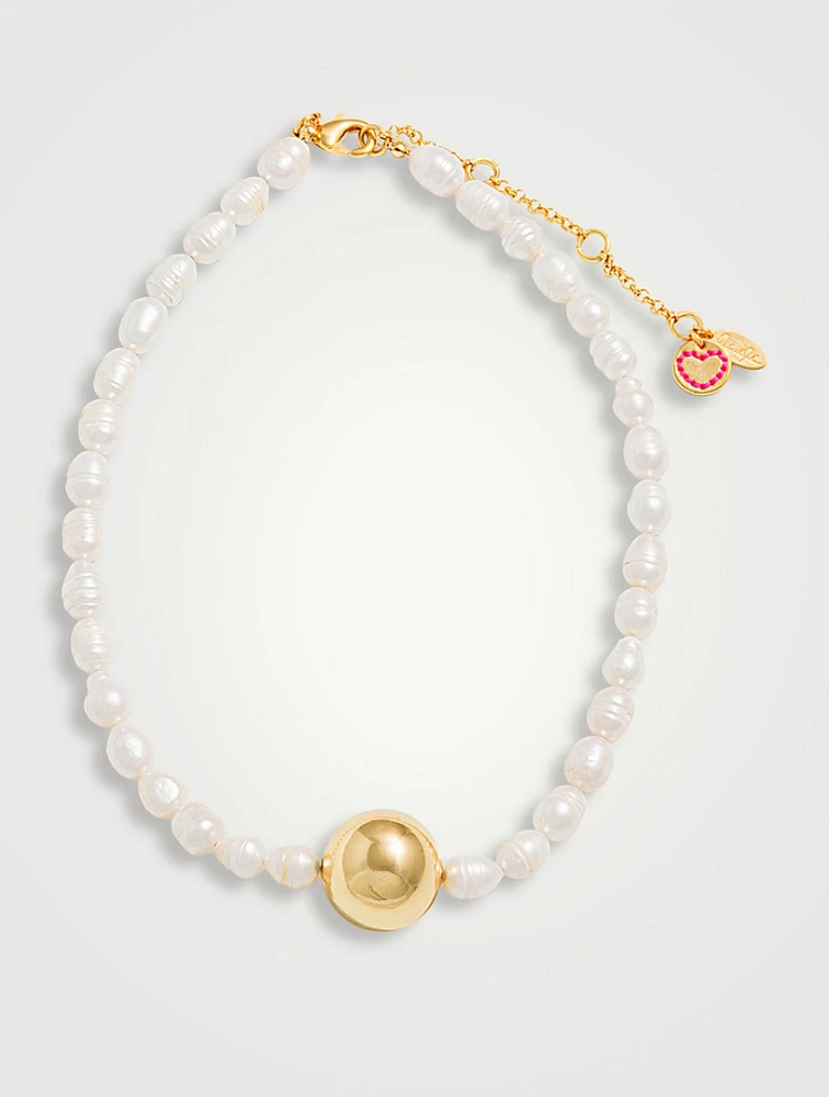 Au Pearl Necklace
