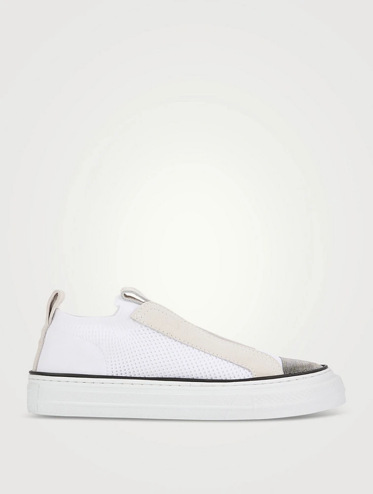 Suede Slip-On Sneakers