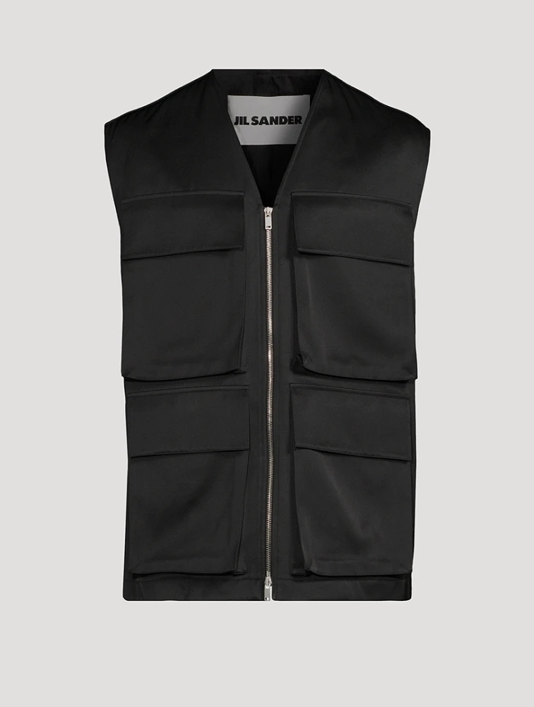 Twill Cargo Vest