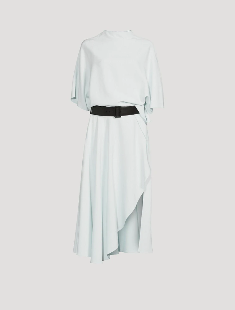 Belted Cady Midi Dress