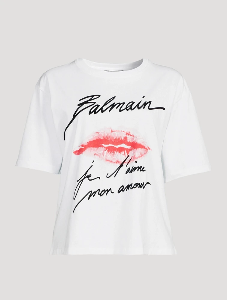 T-Shirt Kiss Print