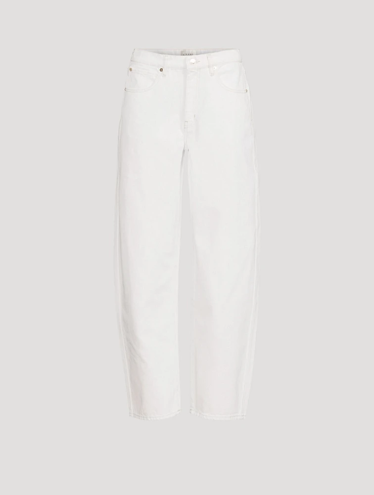 Low-Slung Barrel-Leg Jeans