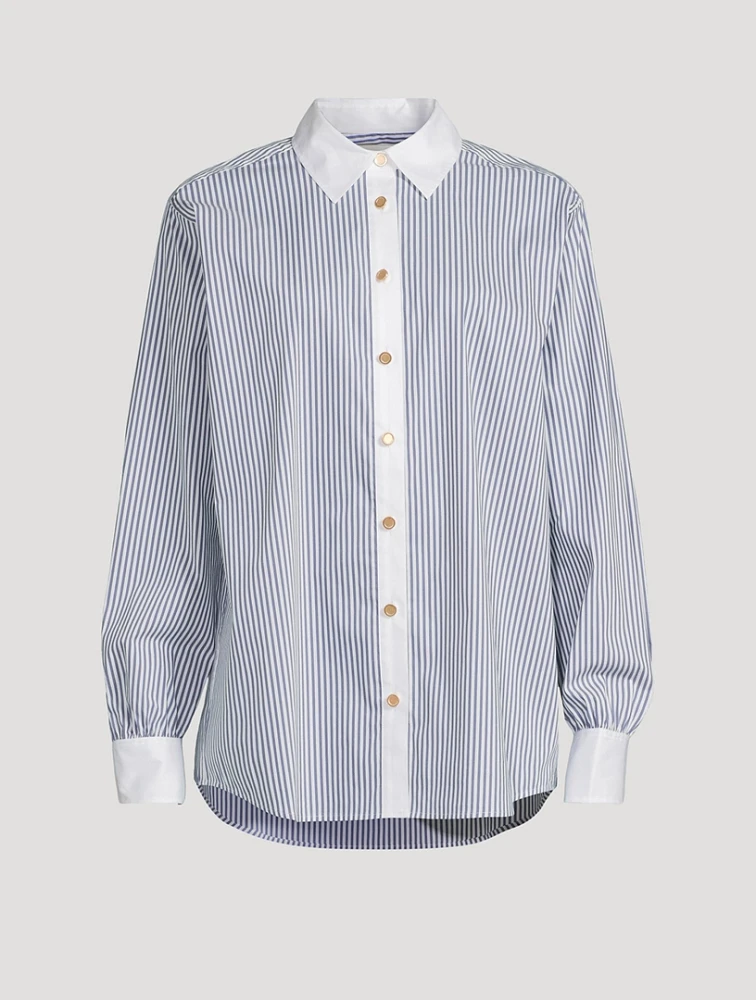 The Borrowed Shirt Stripe Print