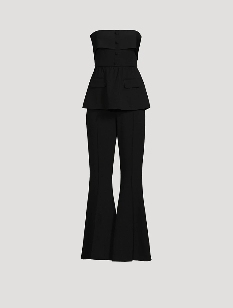 Crêpe Flared Jumpsuit