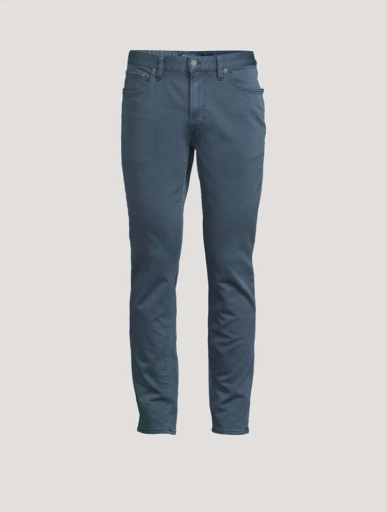 Stretch Cotton Slim-Fit Pants