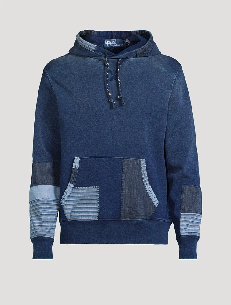French Terry Patchwork Hoodie