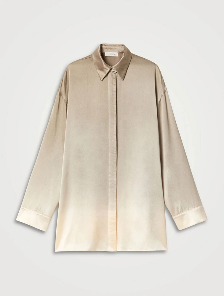Ombré Satin Shirt