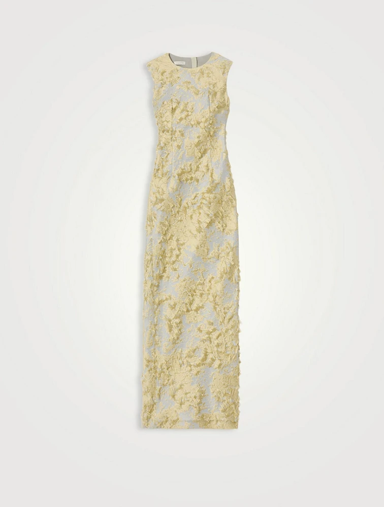 Fringe Jacquard Gown