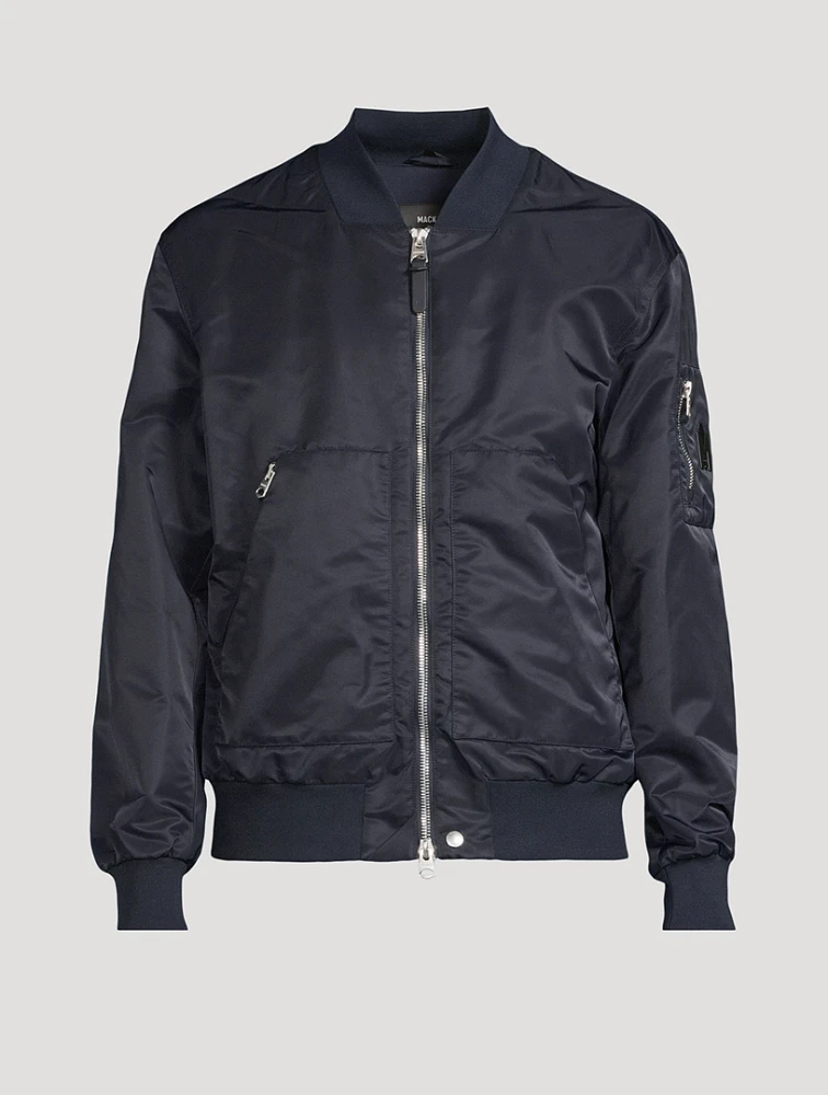 Emilio Satin Bomber Jacket