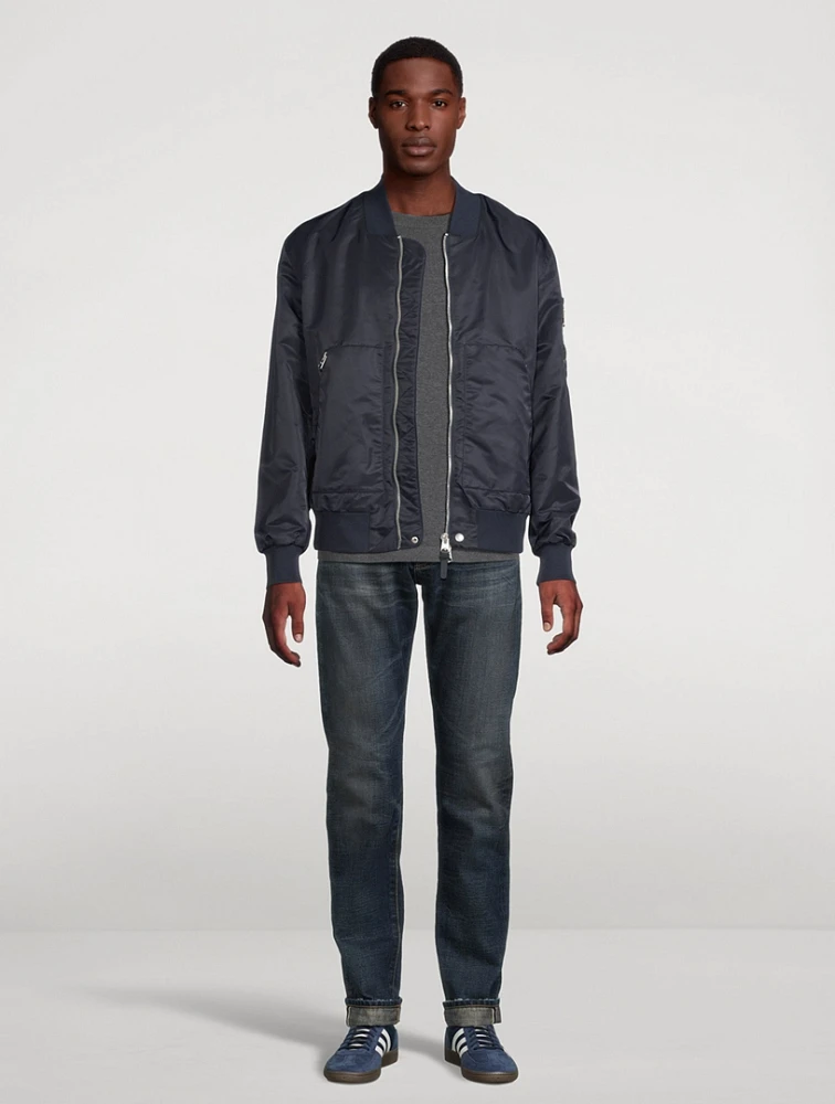 Emilio Satin Bomber Jacket